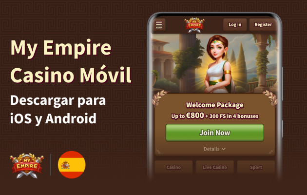 Aplicación móvil de My Empire Casino: juega tanto en Android como en iOS